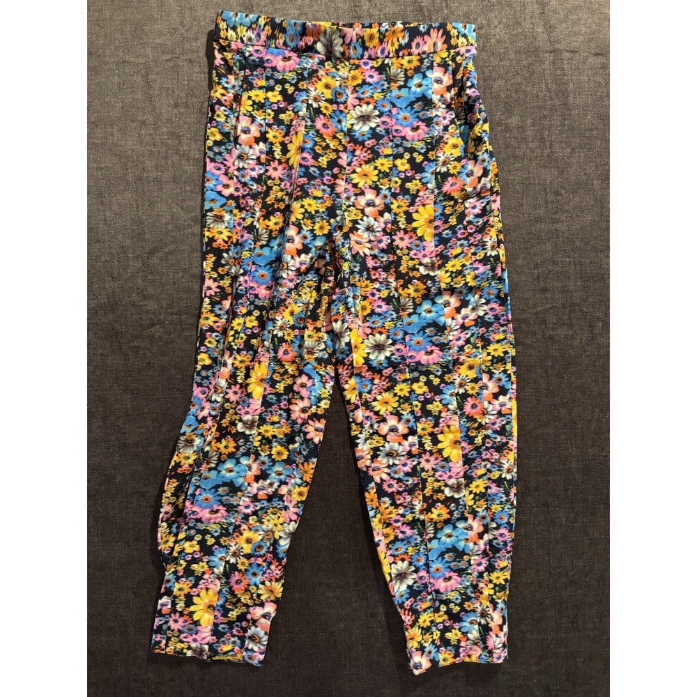 STELLA McCARTNEY 100% Silk Christelle Floral Pants Size 44 US 16-18 NWT